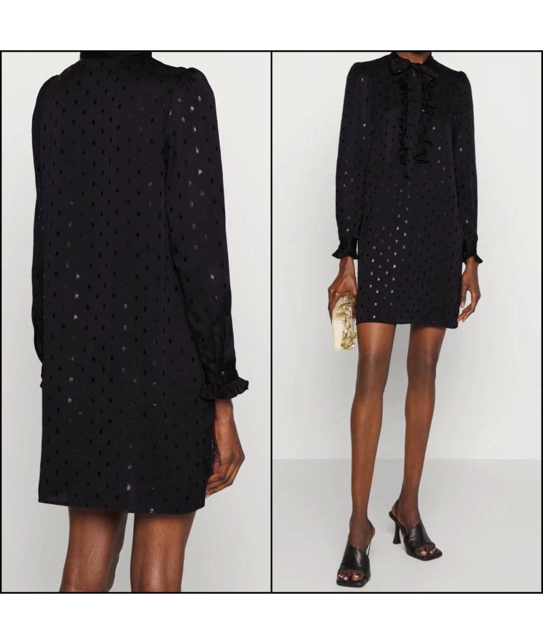 MAX&CO Черное полиэстеровое коктейльное платье, фото 8