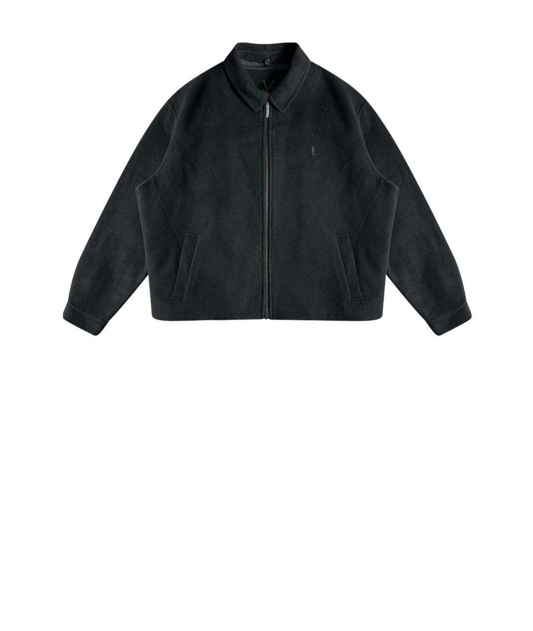 YVES SAINT LAURENT BEAUTY Черная шерстяная куртка, фото 1