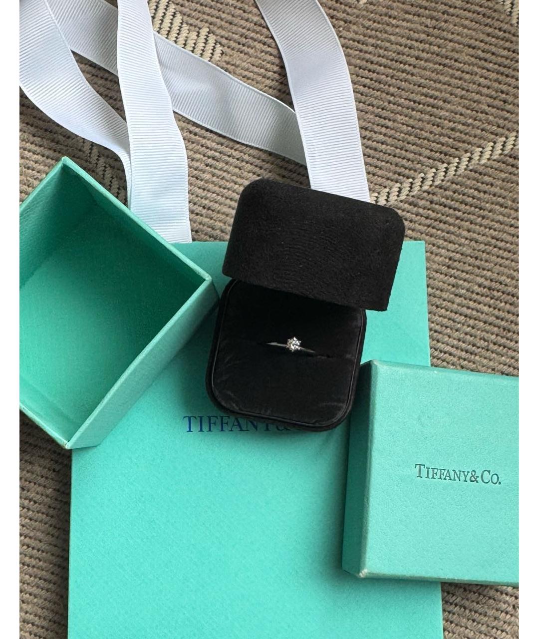 TIFFANY&CO Серебряное платиновое кольцо, фото 2
