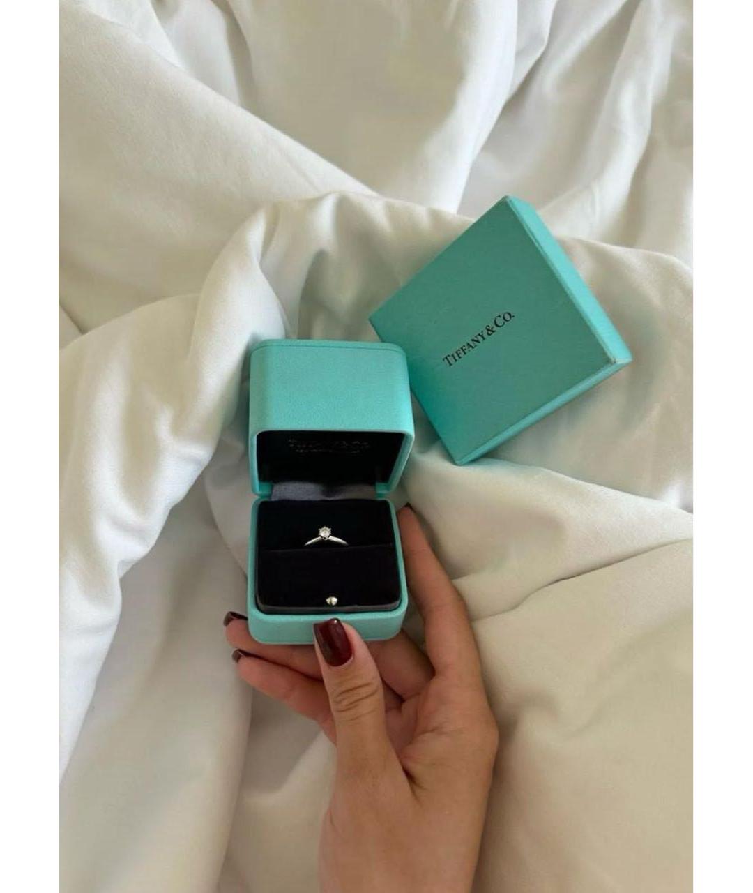 TIFFANY&CO Серебряное платиновое кольцо, фото 2