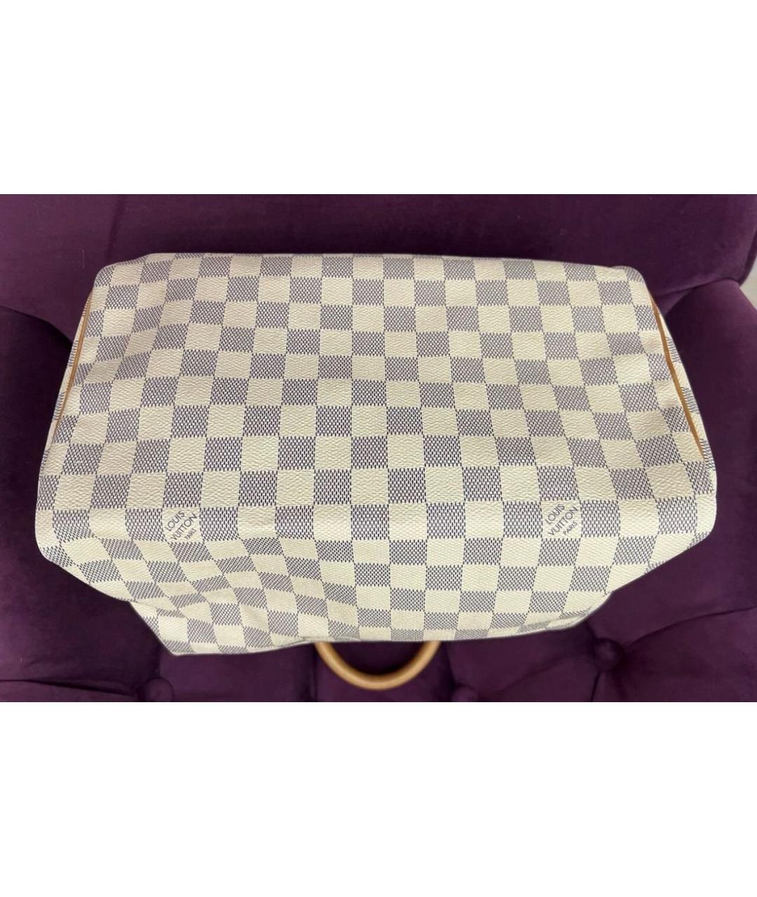 LOUIS VUITTON Бежевая кожаная сумка с короткими ручками, фото 3