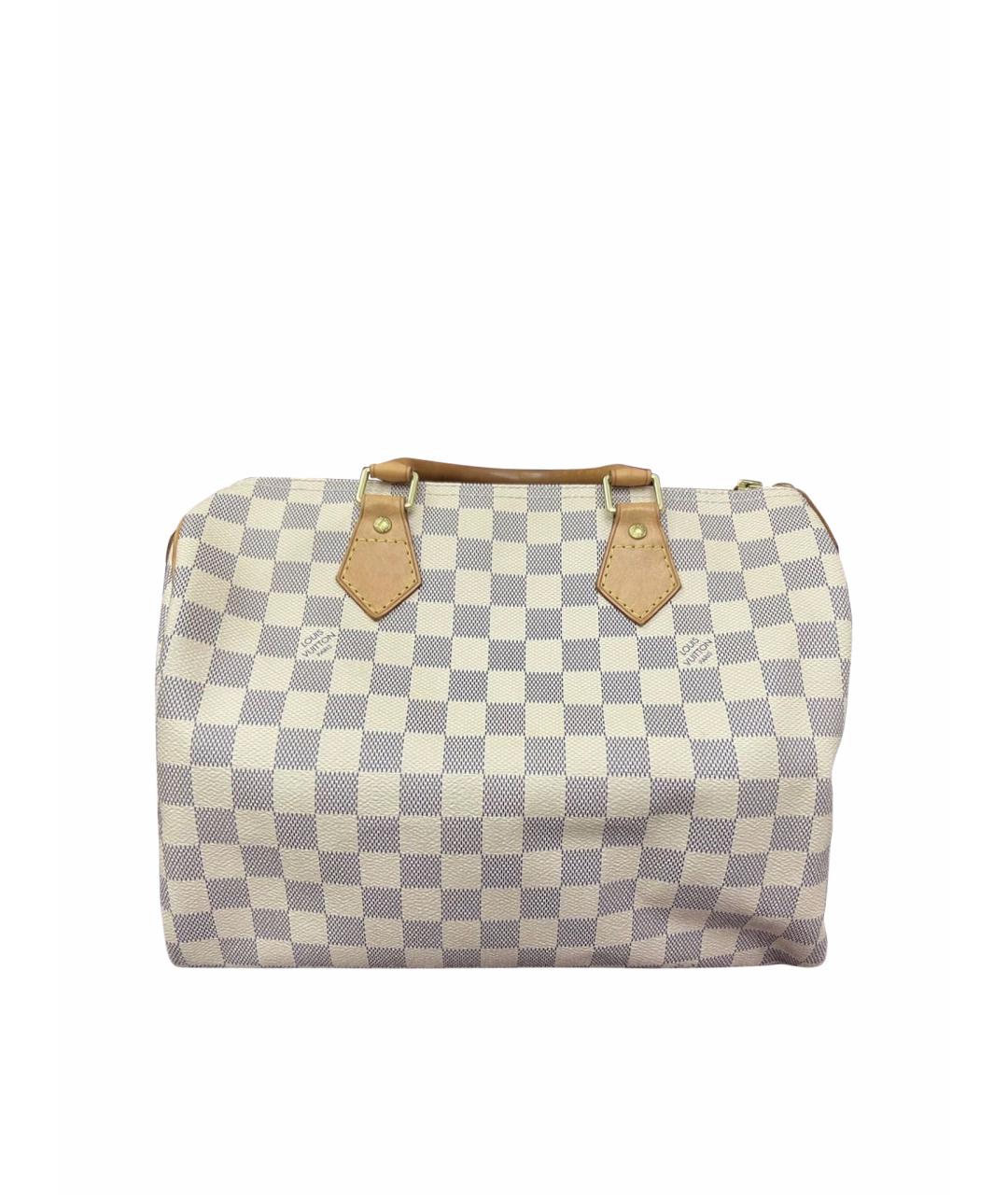 LOUIS VUITTON Бежевая кожаная сумка с короткими ручками, фото 1