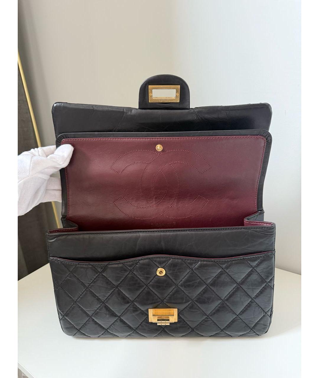 CHANEL Черная кожаная сумка через плечо, фото 5