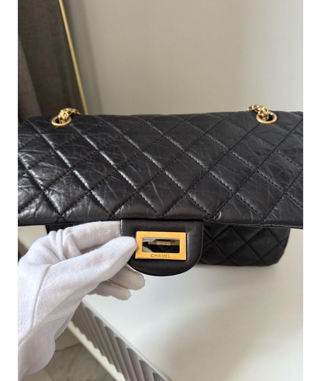 CHANEL Черная кожаная сумка через плечо, фото 8