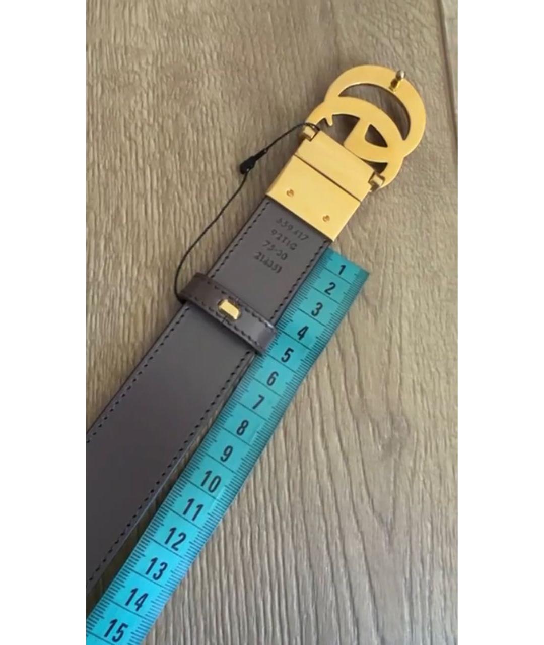 GUCCI Коричневый кожаный ремень, фото 3