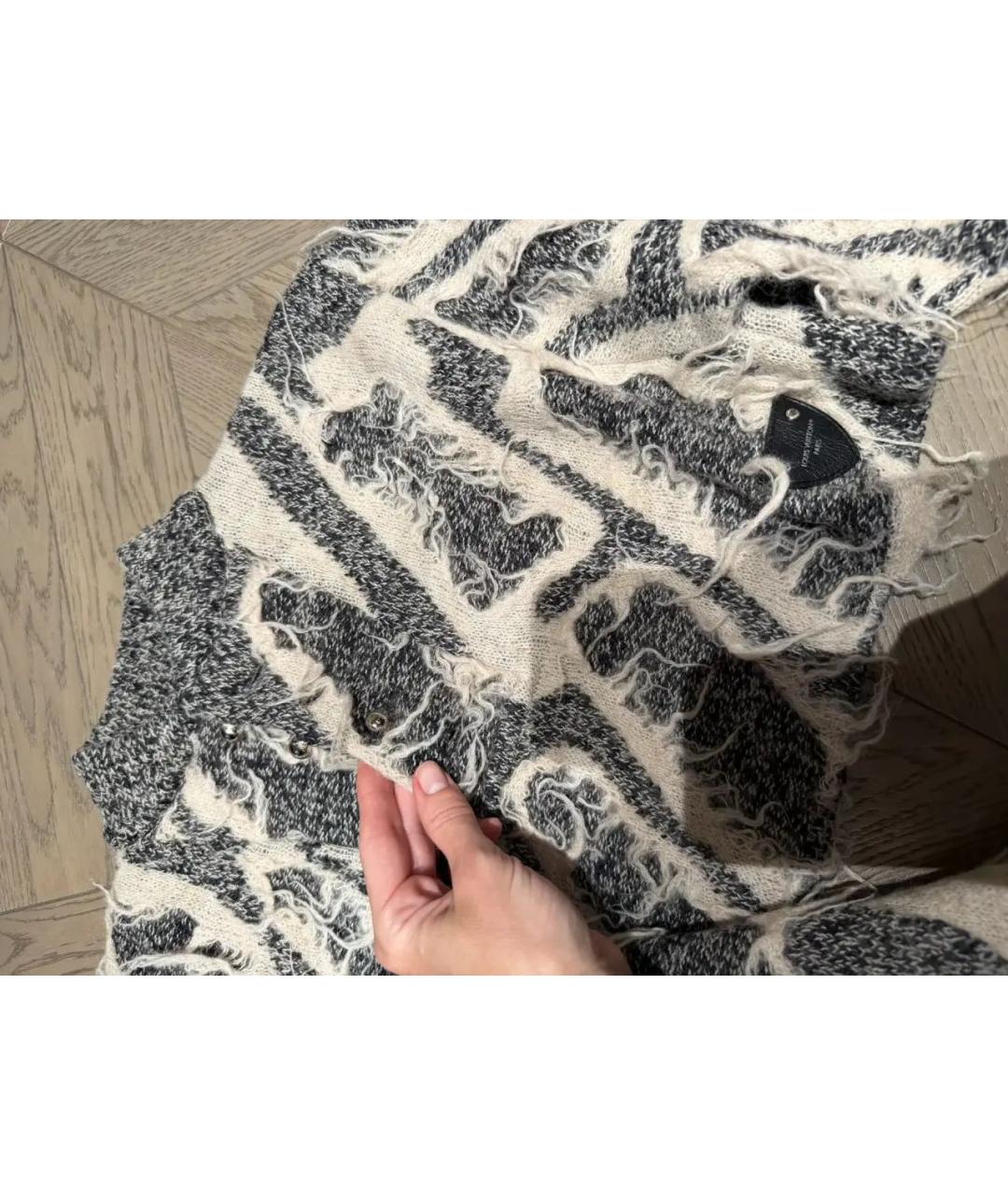 LOUIS VUITTON Черный кашемировый джемпер / свитер, фото 2