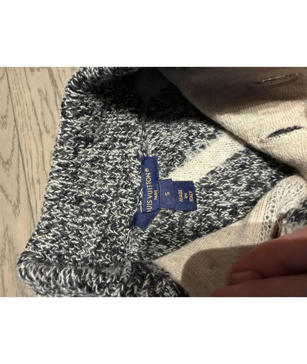 LOUIS VUITTON Черный кашемировый джемпер / свитер, фото 3