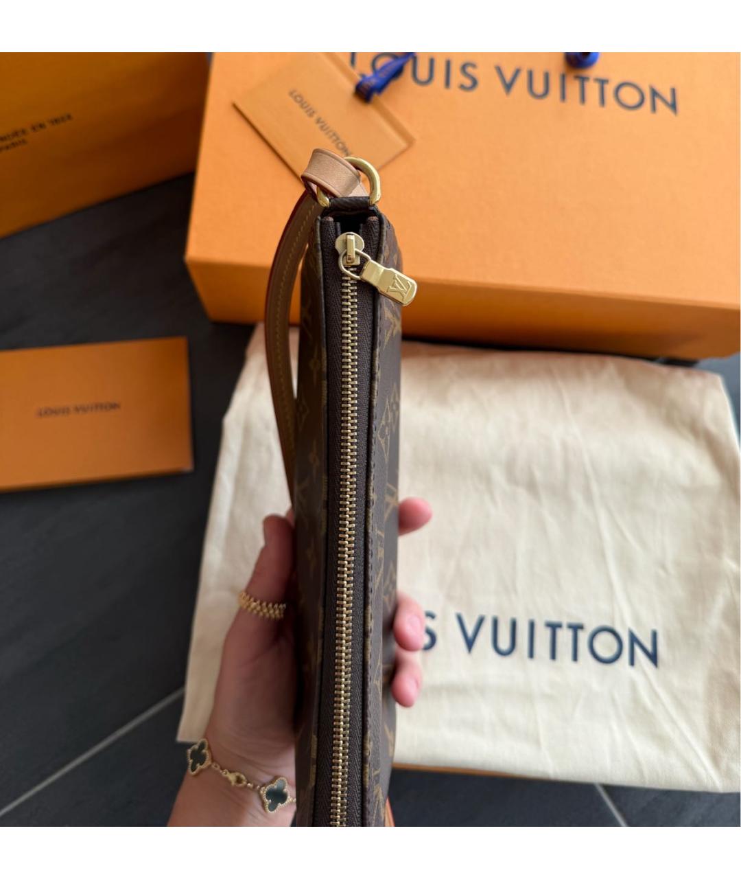 LOUIS VUITTON Коричневая сумка через плечо, фото 5