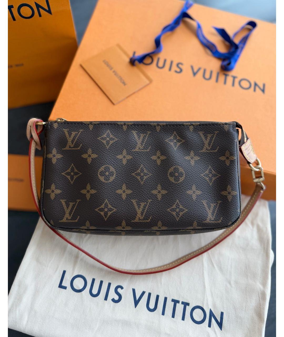 LOUIS VUITTON Коричневая сумка через плечо, фото 4