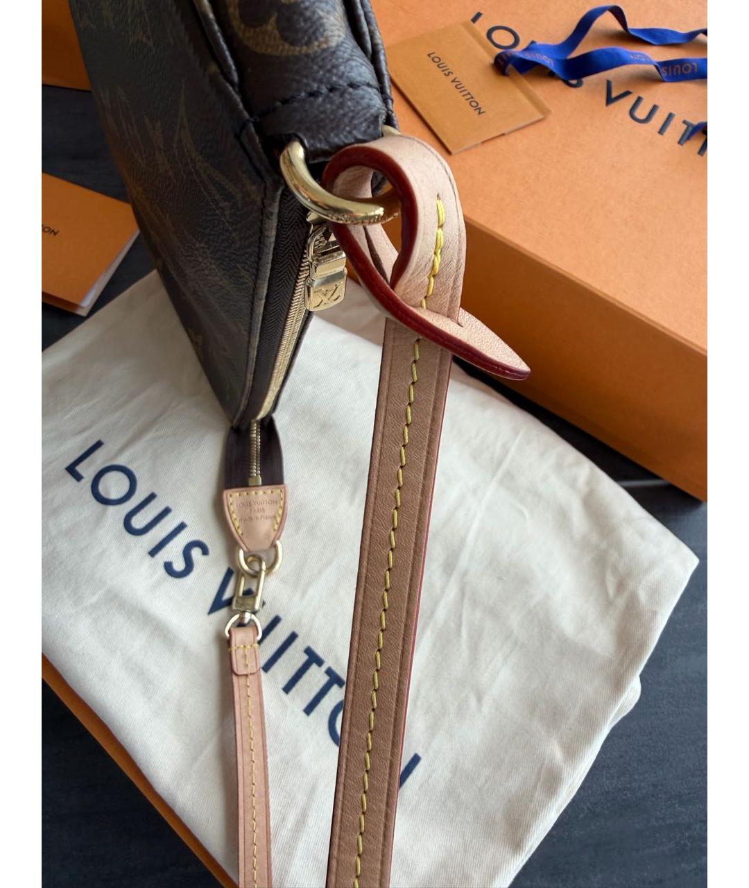 LOUIS VUITTON Коричневая сумка через плечо, фото 6