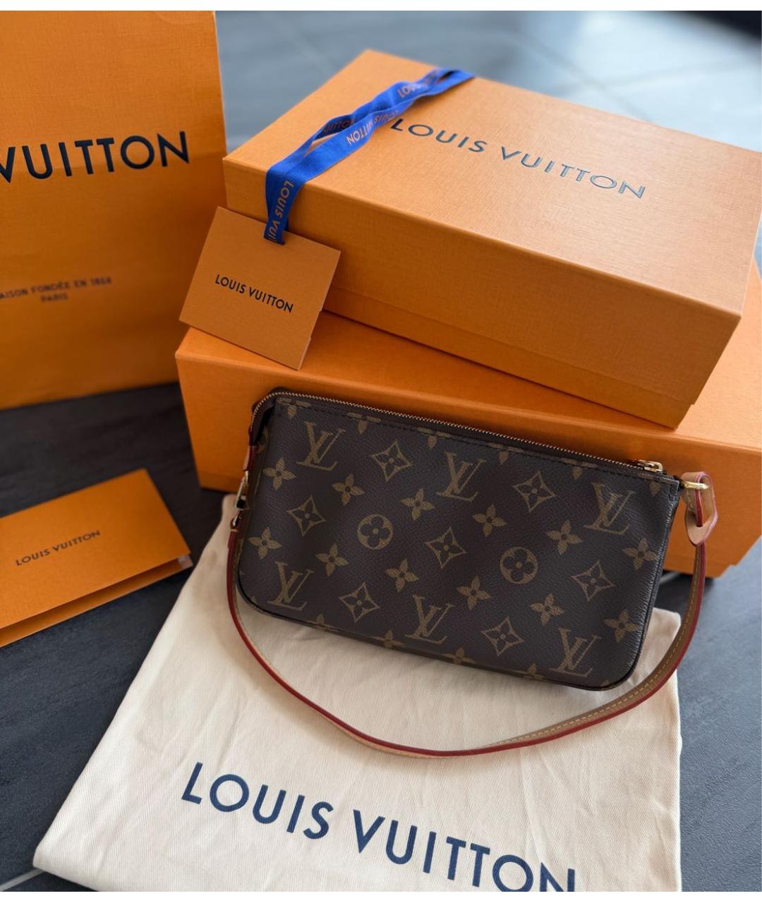 LOUIS VUITTON Коричневая сумка через плечо, фото 2