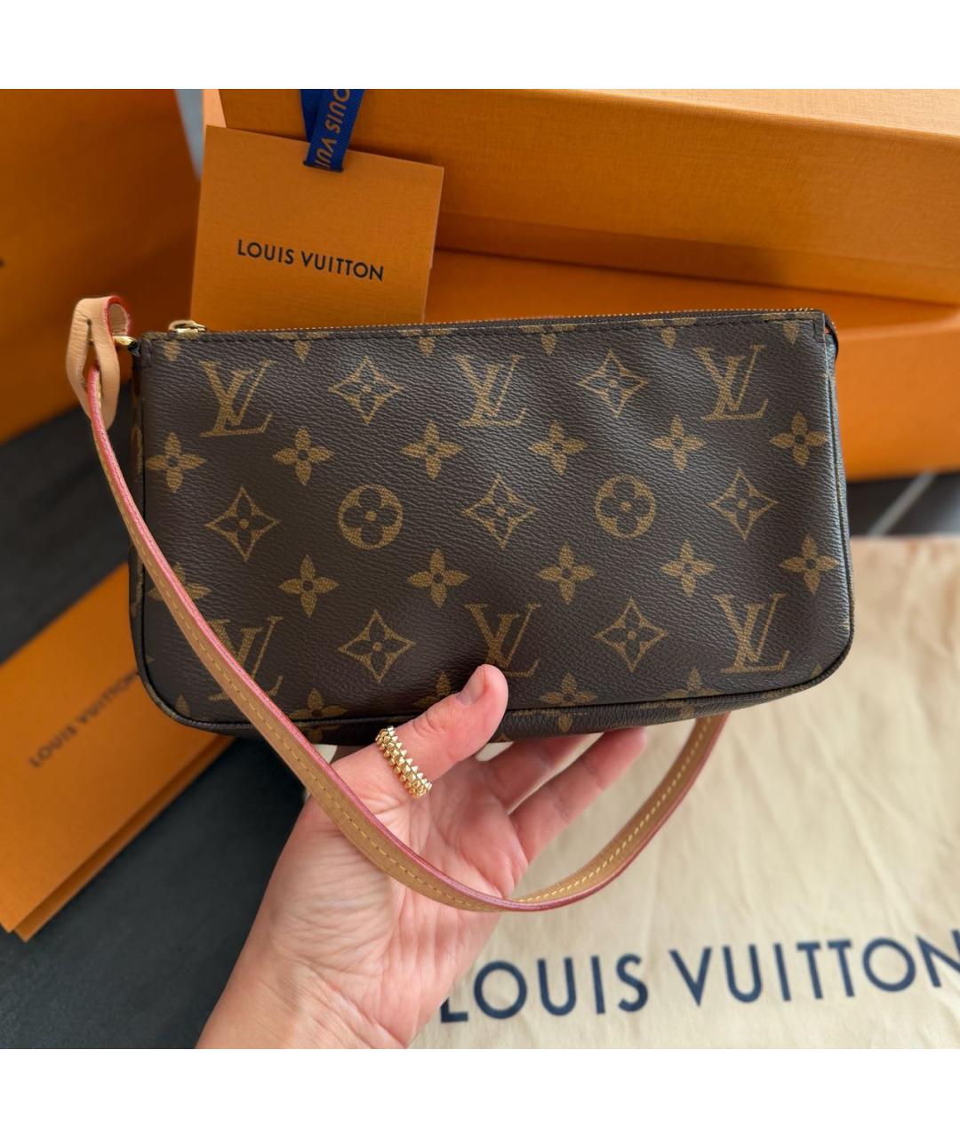 LOUIS VUITTON Коричневая сумка через плечо, фото 7