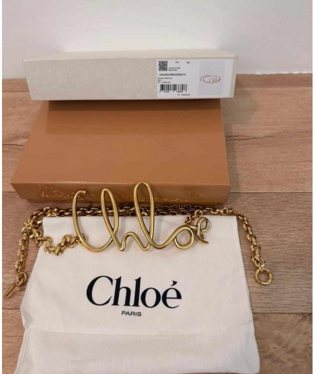 CHLOE Золотой ремень, фото 3
