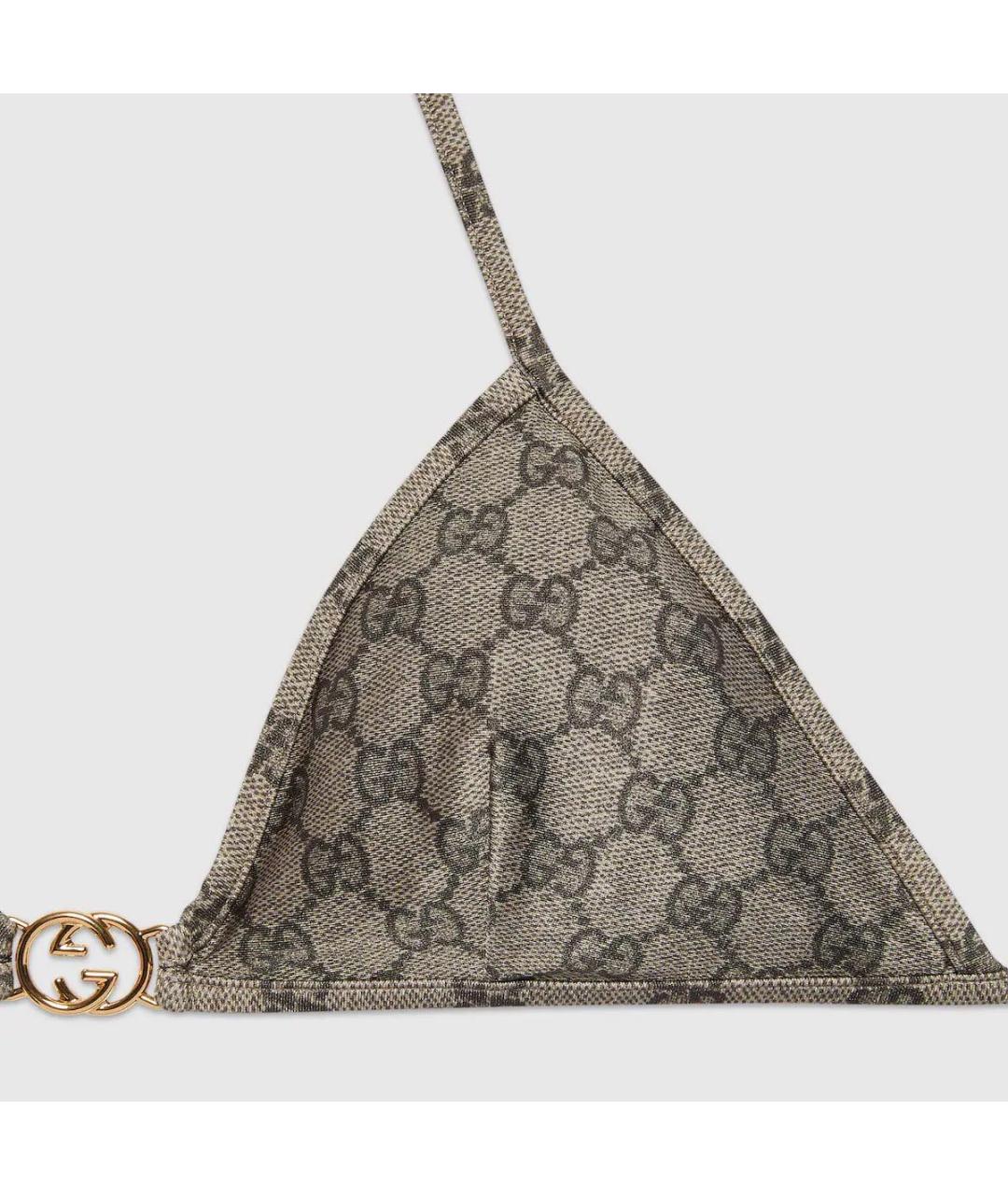 GUCCI Бежевый полиамидовый купальник, фото 4