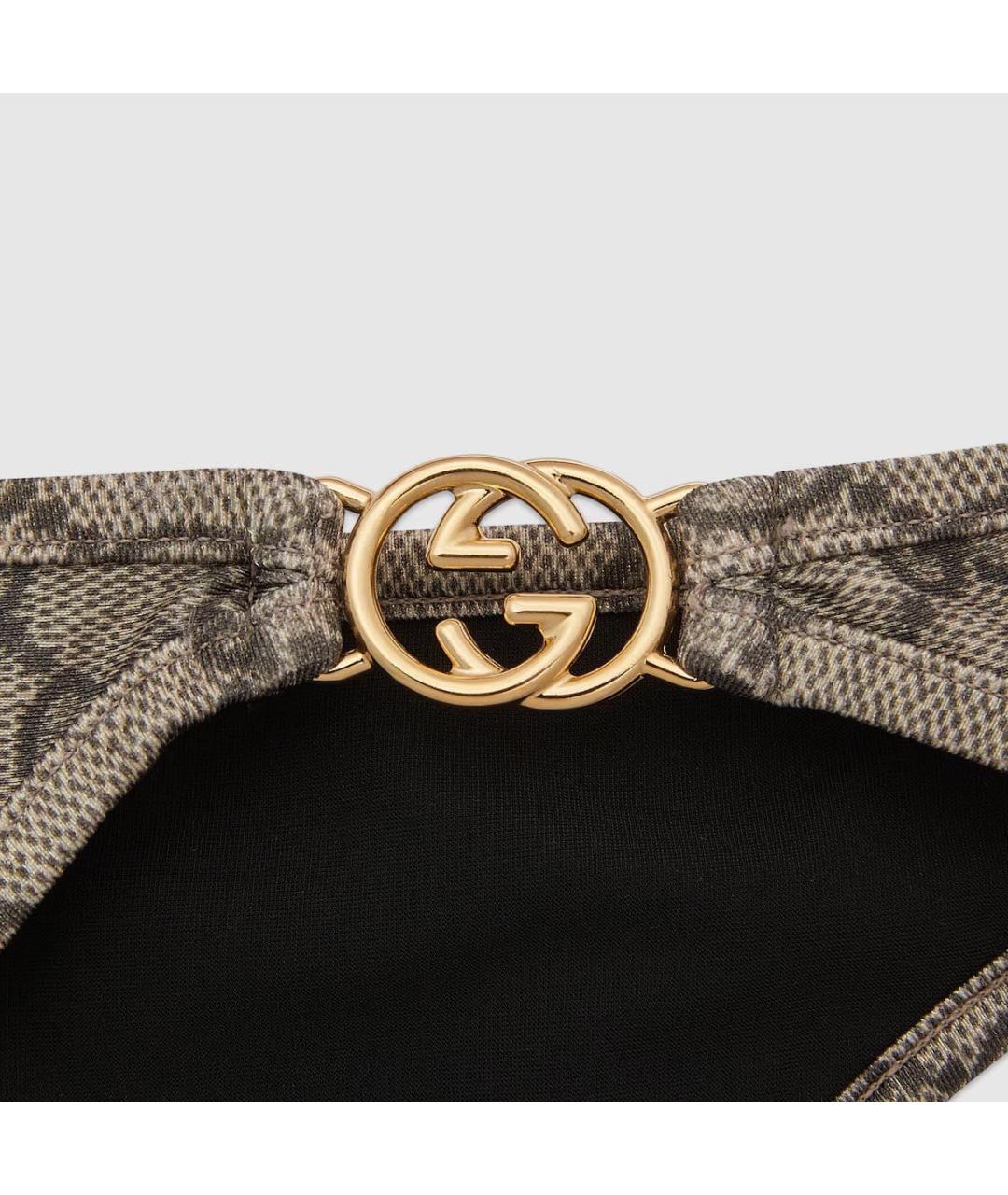 GUCCI Бежевый полиамидовый купальник, фото 3