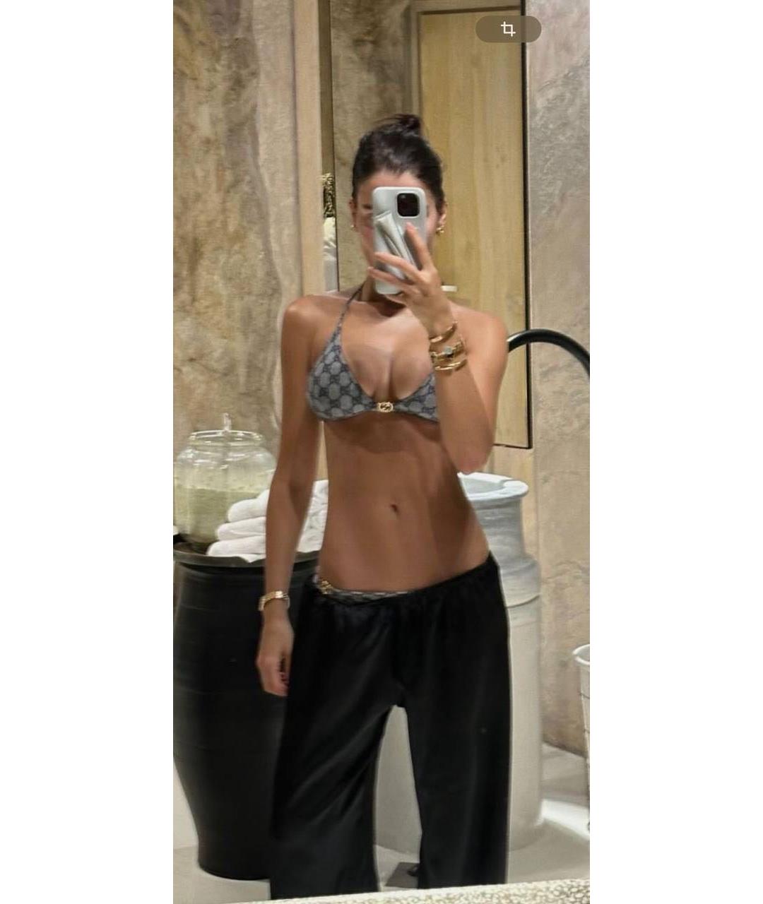 GUCCI Бежевый полиамидовый купальник, фото 6