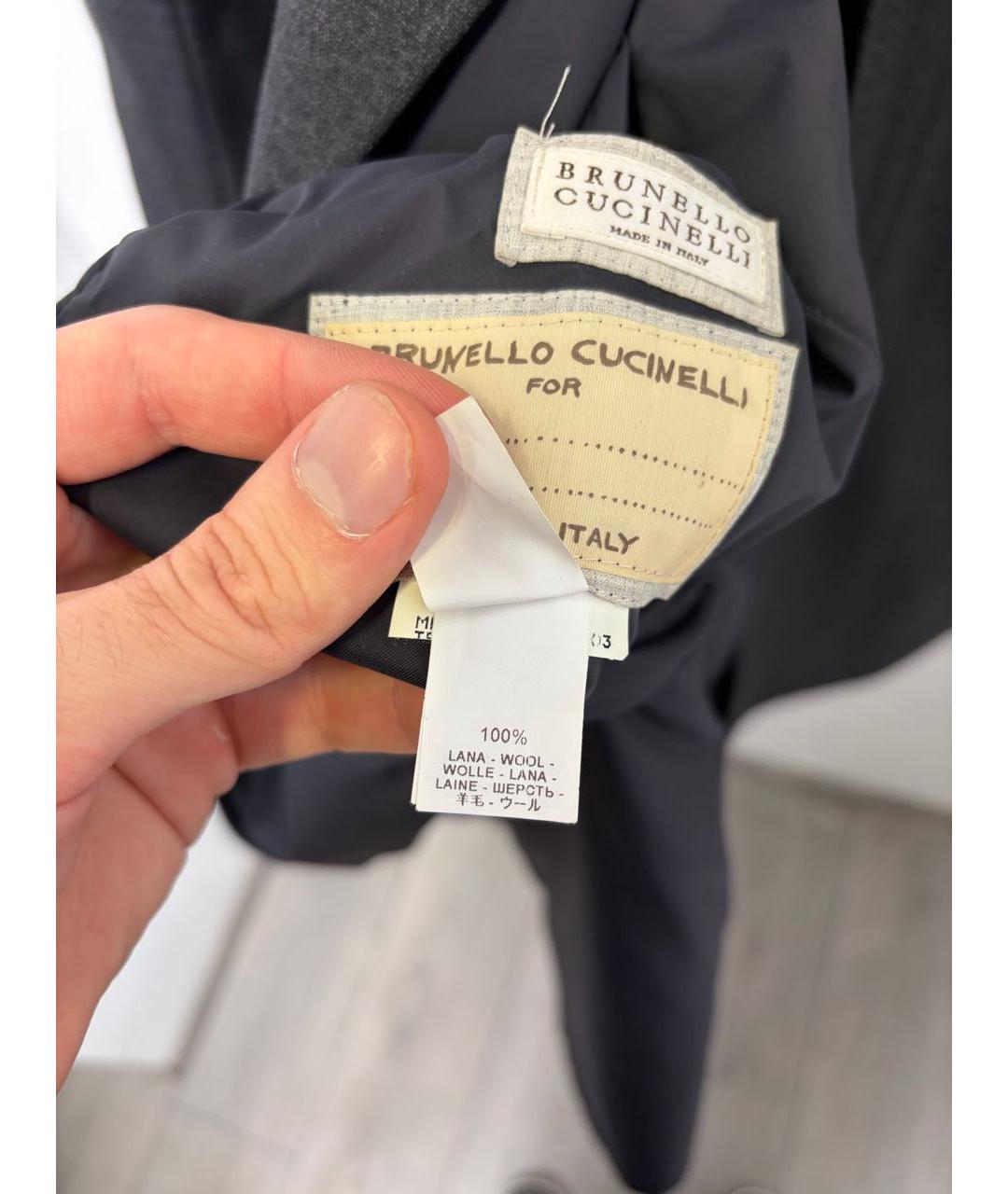 BRUNELLO CUCINELLI Мульти шерстяное пальто, фото 5