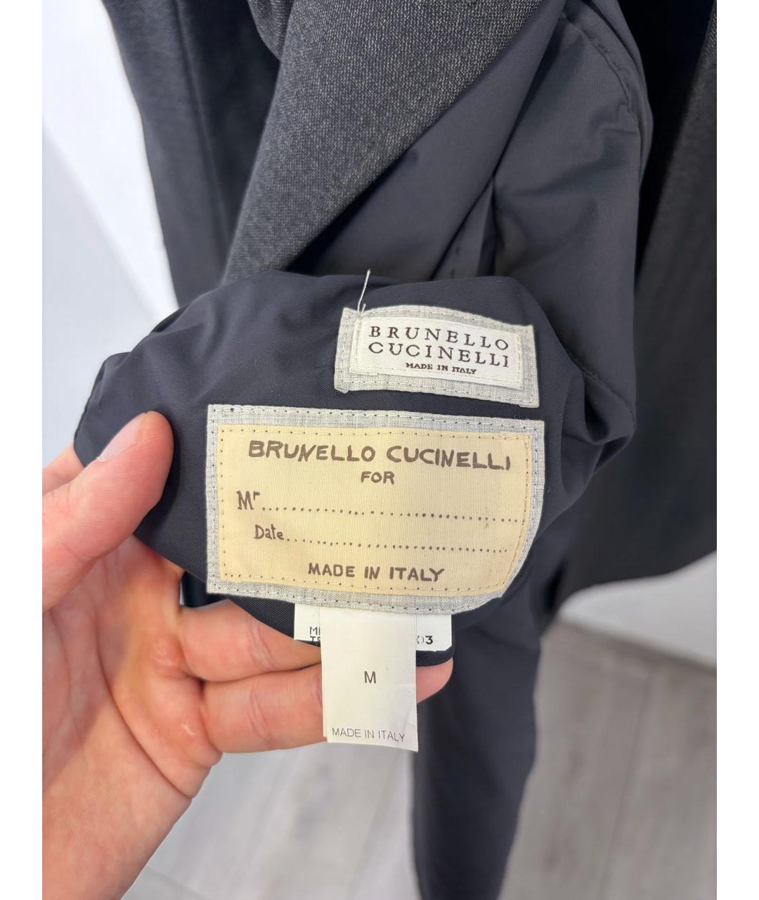 BRUNELLO CUCINELLI Мульти шерстяное пальто, фото 4