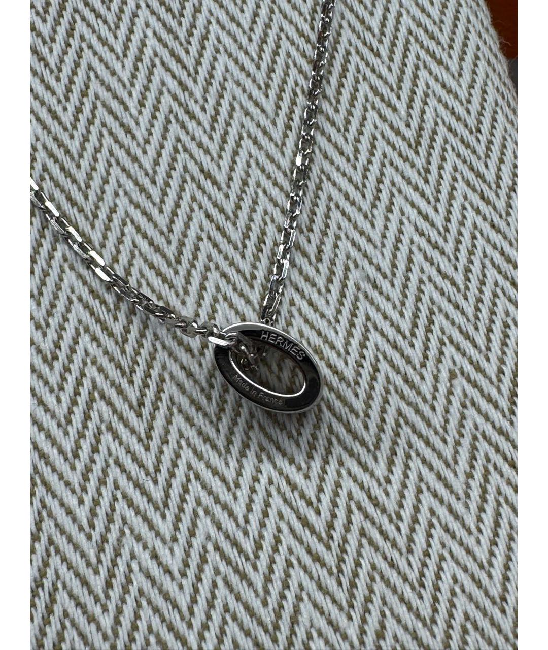 HERMES Черная металлическая подвеска, фото 5
