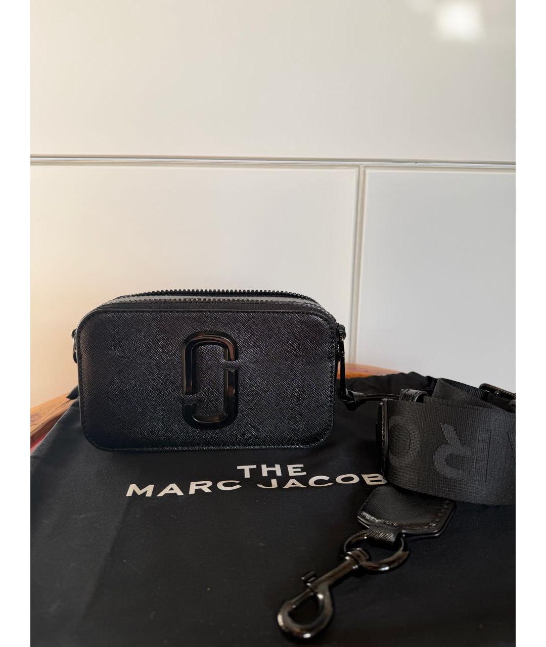 MARC BY MARC JACOBS Черная кожаная сумка через плечо, фото 5