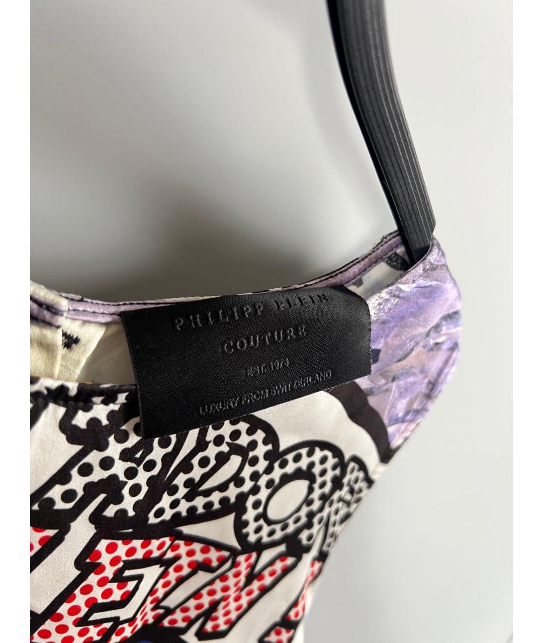 PHILIPP PLEIN Мульти шелковая футболка, фото 4