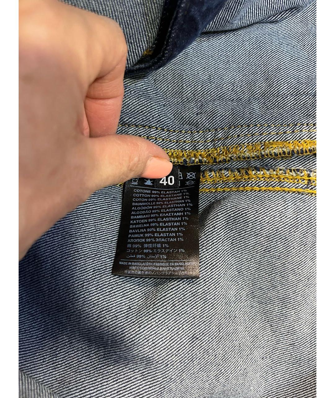 JOHN RICHMOND Синий деним жакет/пиджак, фото 5