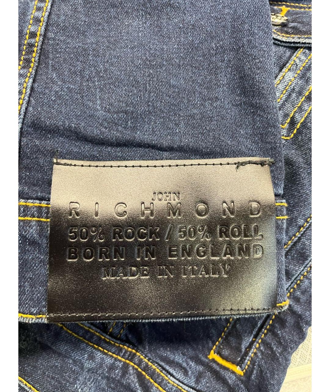 JOHN RICHMOND Синий деним жакет/пиджак, фото 7