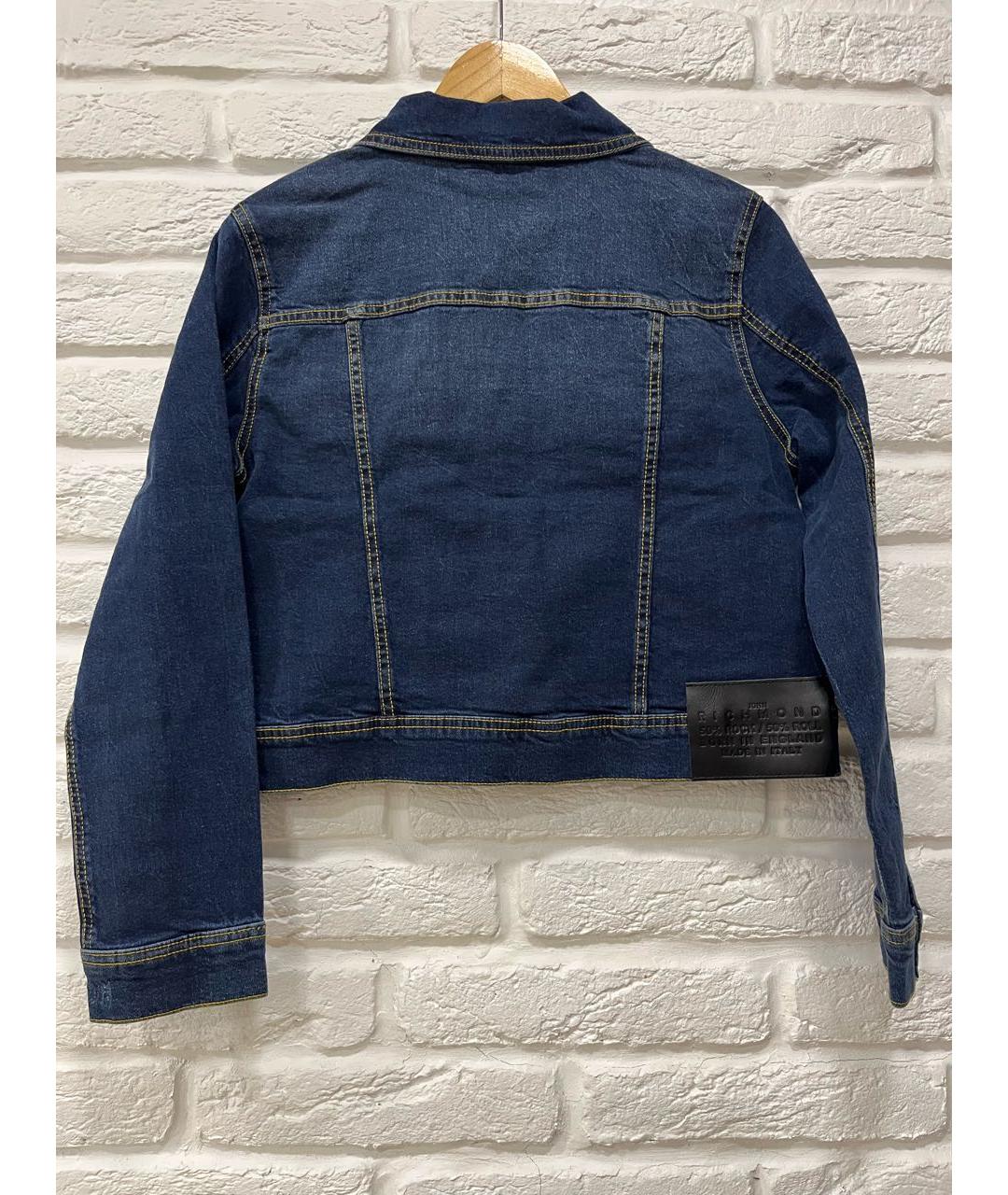 JOHN RICHMOND Синий деним жакет/пиджак, фото 2