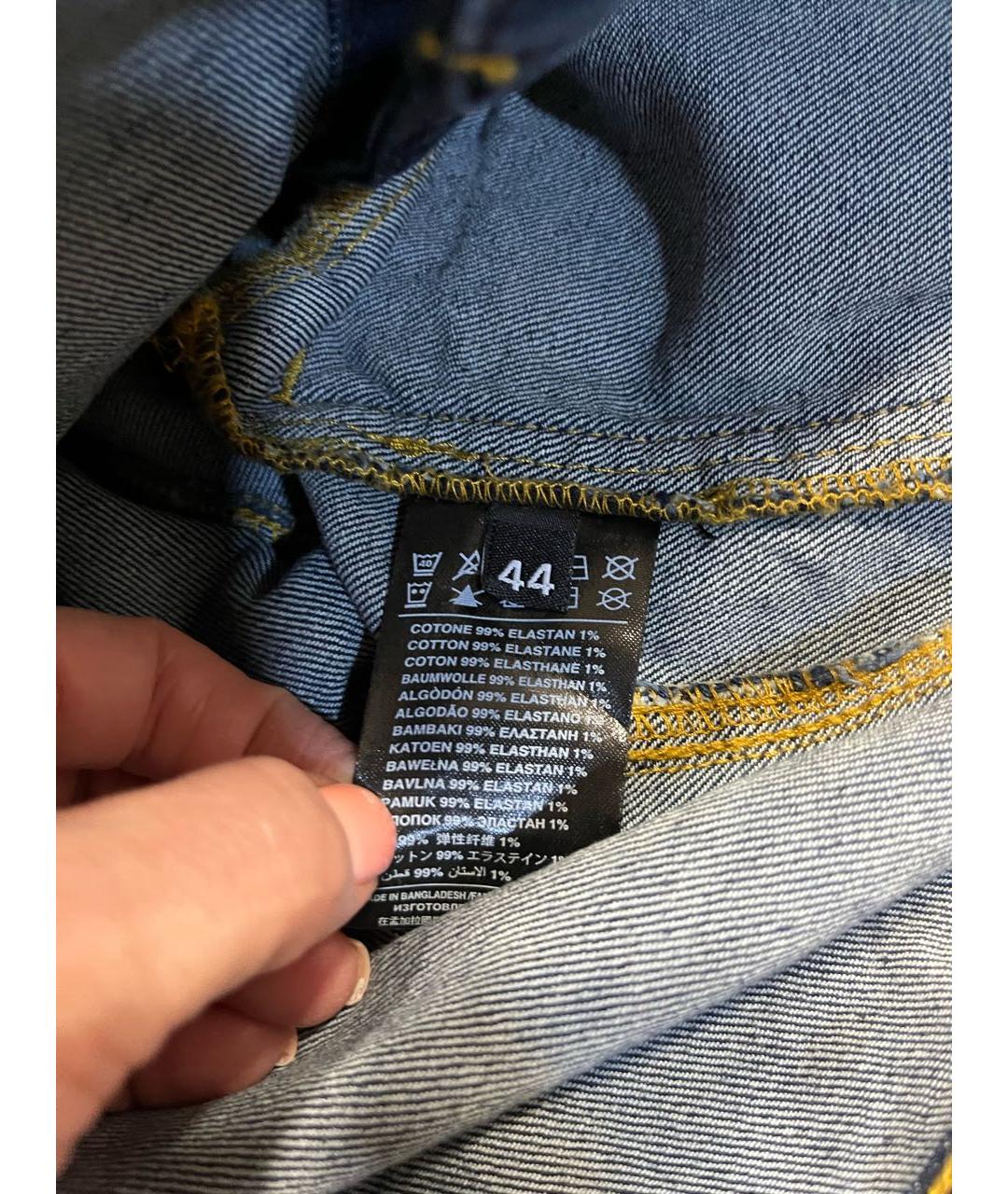 JOHN RICHMOND Синий деним жакет/пиджак, фото 6