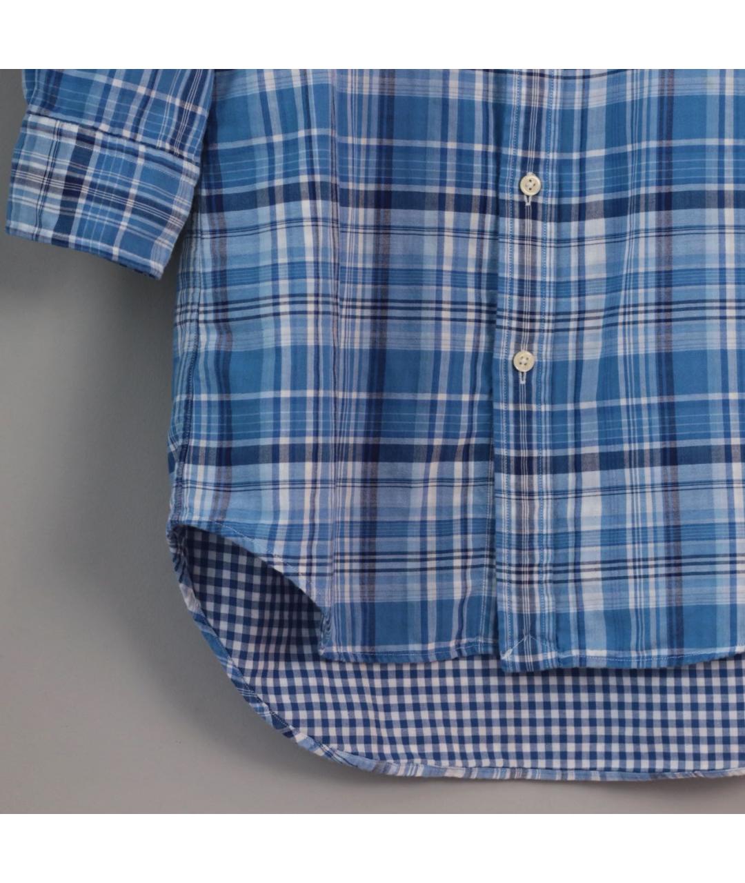 POLO RALPH LAUREN Голубое хлопковое повседневное платье, фото 5