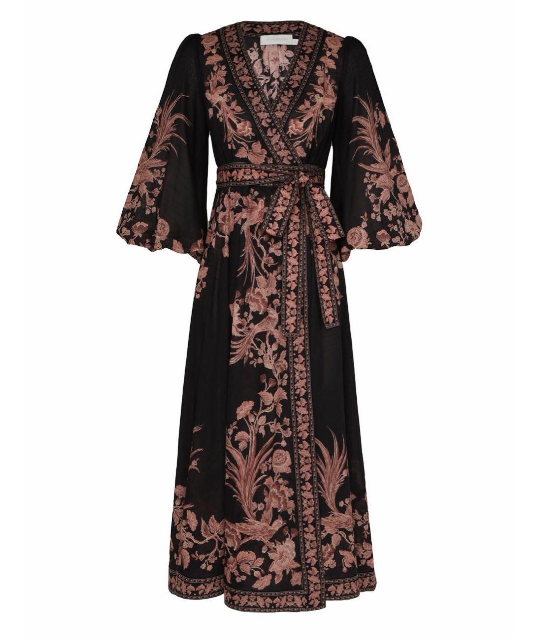 ZIMMERMANN Черное хлопковое повседневное платье, фото 7