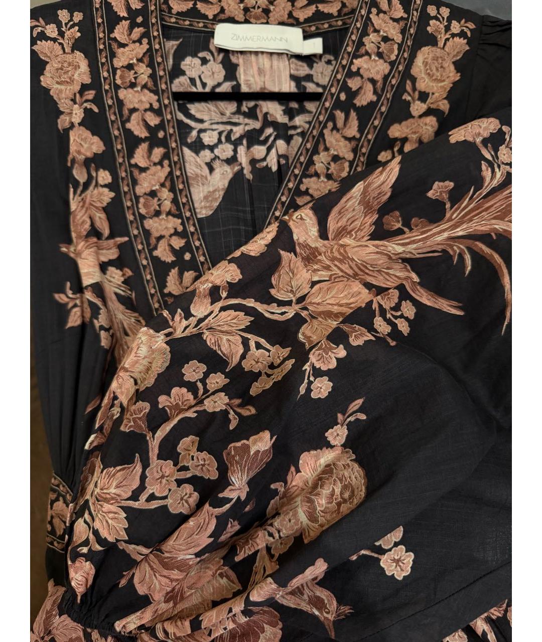 ZIMMERMANN Черное хлопковое повседневное платье, фото 4