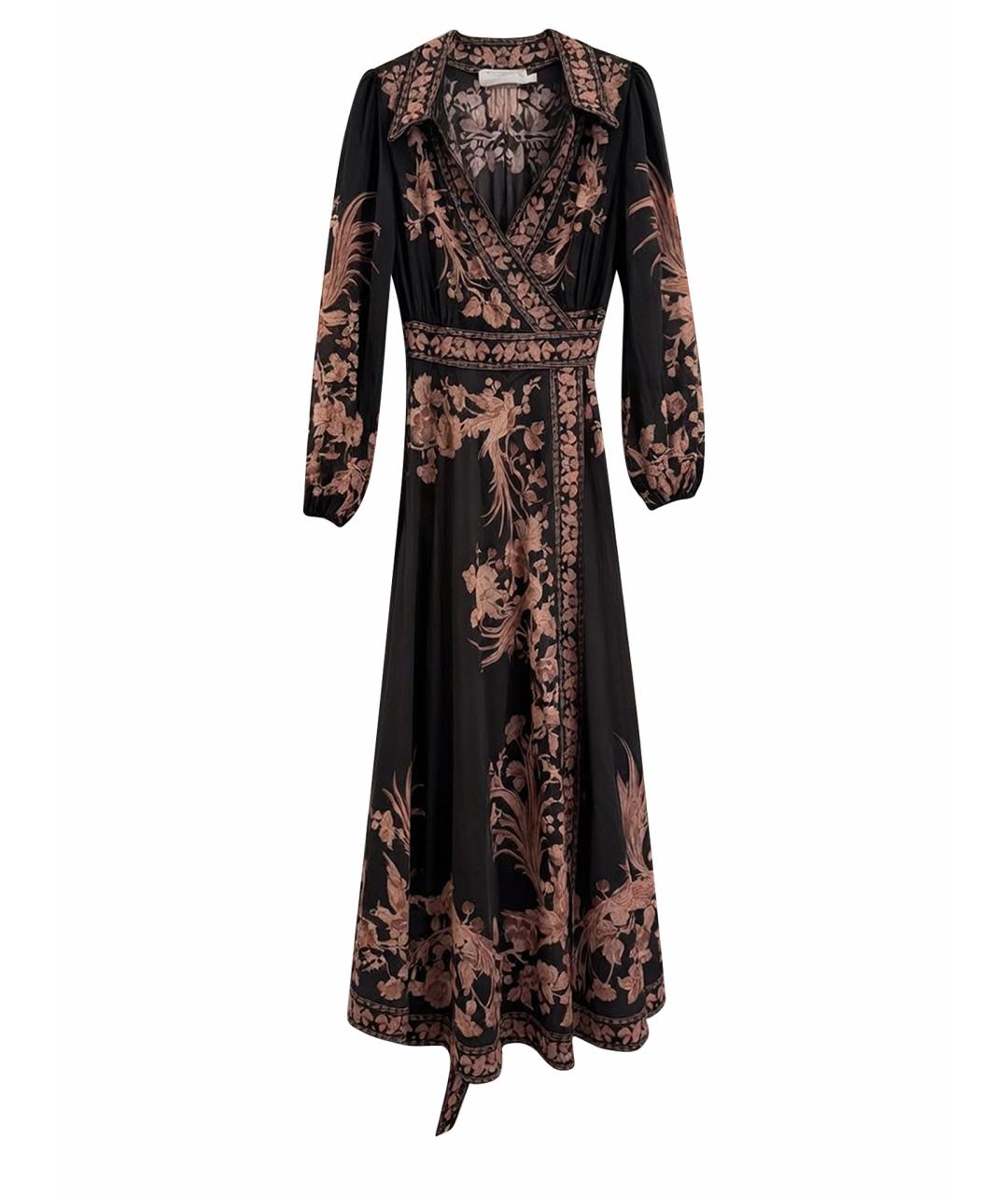 ZIMMERMANN Черное хлопковое повседневное платье, фото 1