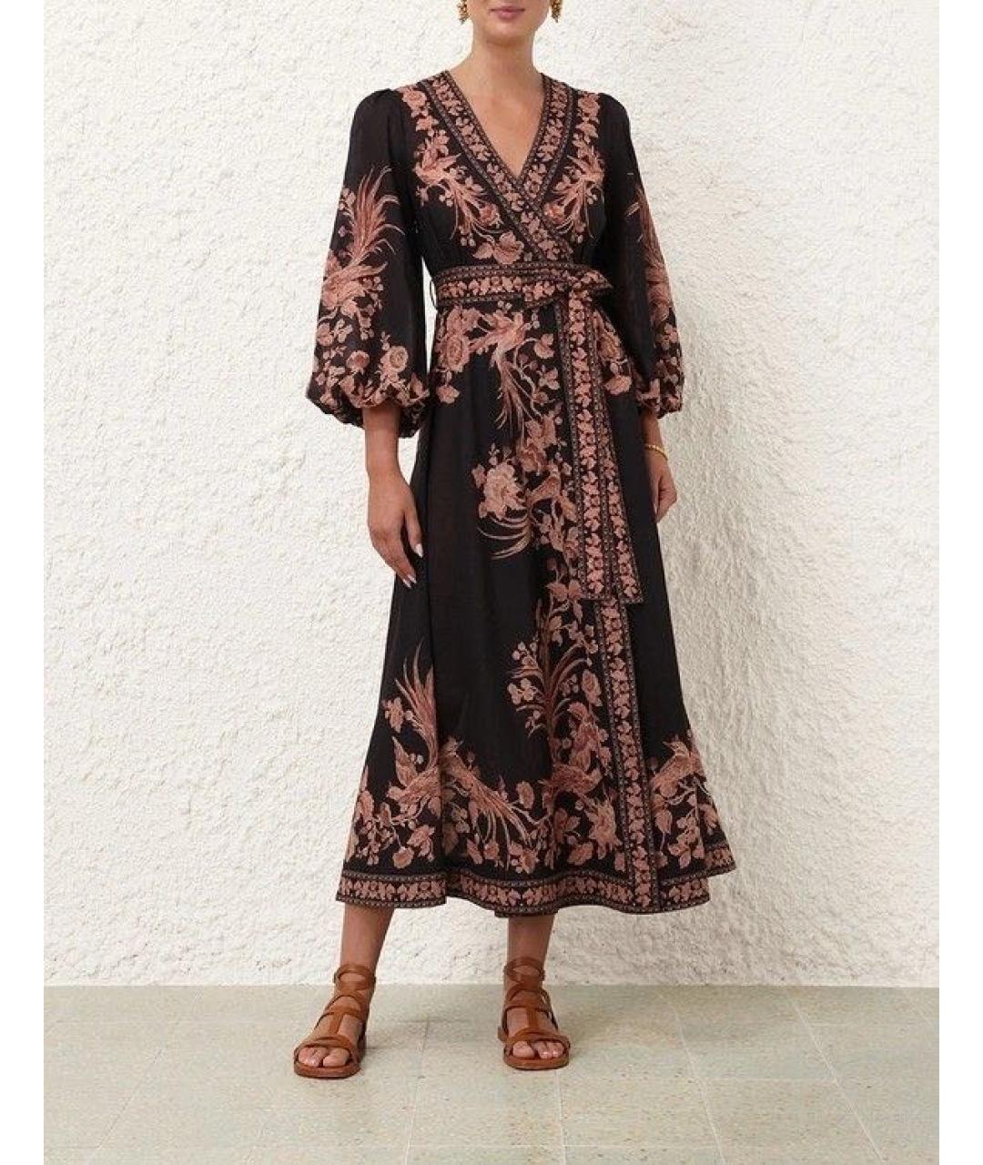 ZIMMERMANN Черное хлопковое повседневное платье, фото 6