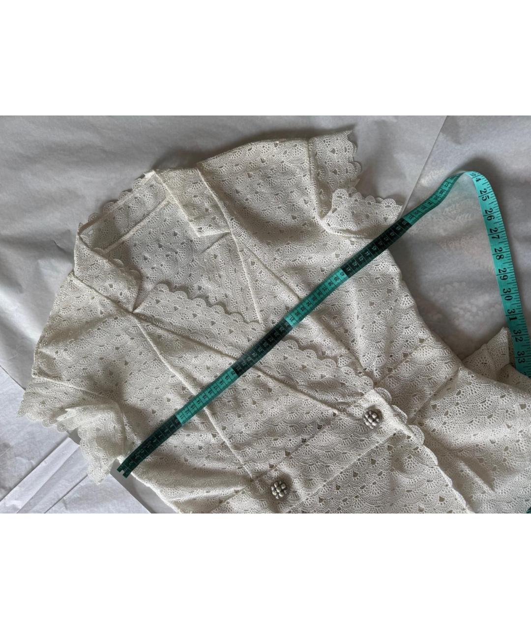 CHANEL Белое хлопковое повседневное платье, фото 5