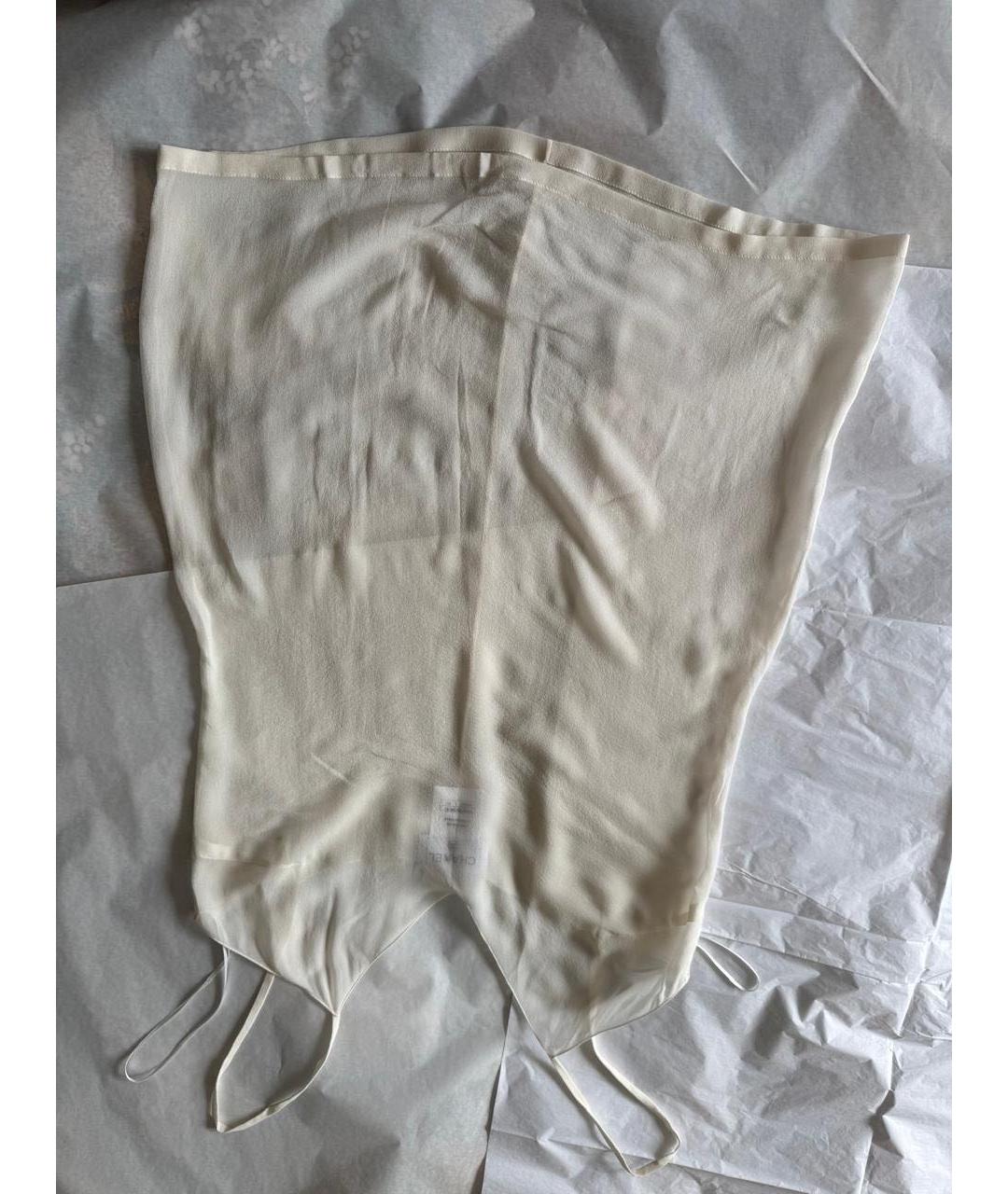 CHANEL Белое хлопковое повседневное платье, фото 2