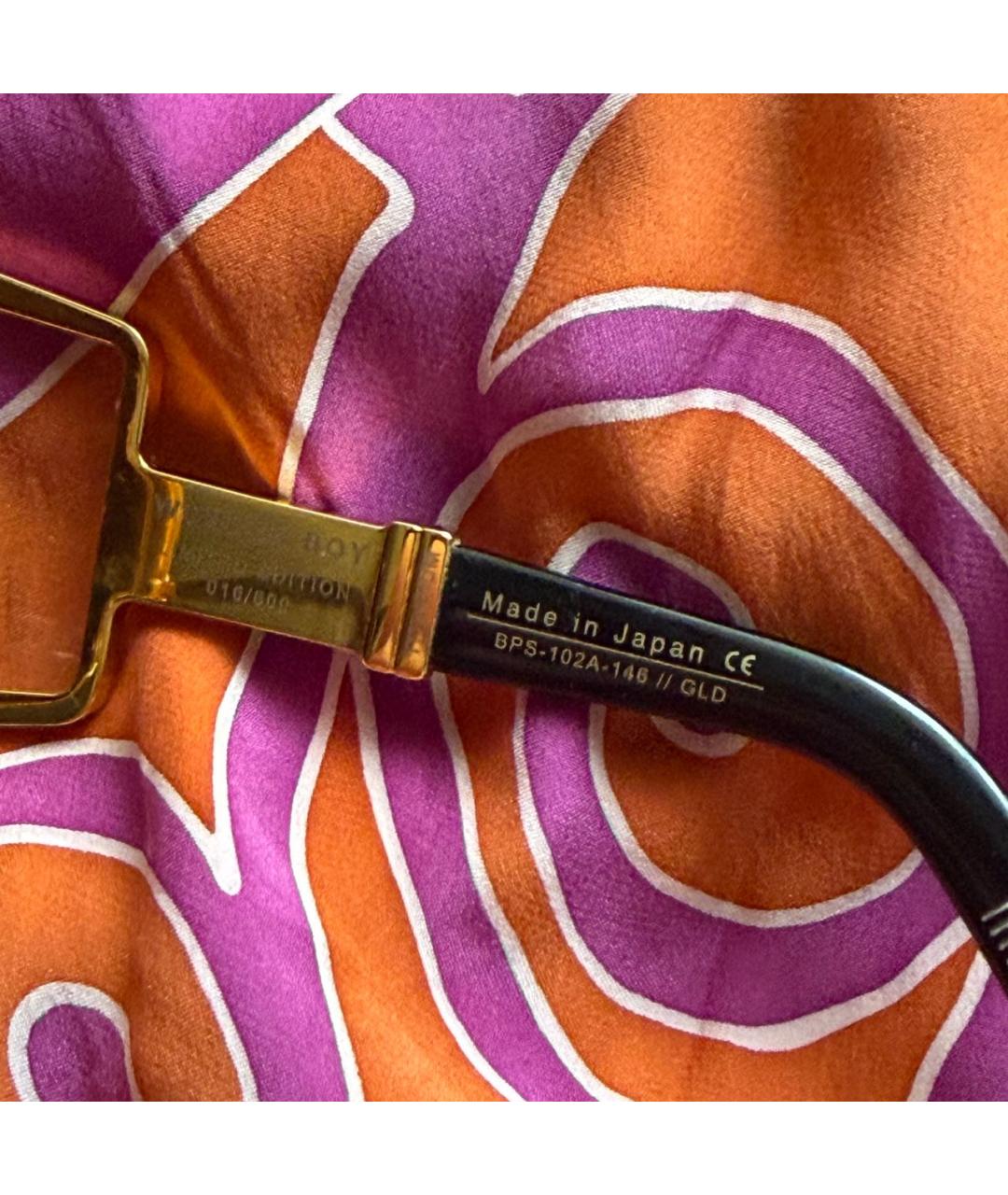 BALMAIN Черные металлические солнцезащитные очки, фото 4