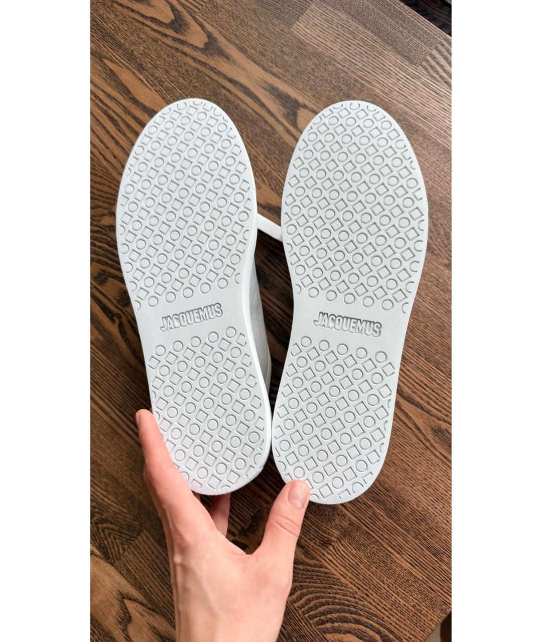 JACQUEMUS Белые текстильные кеды, фото 6