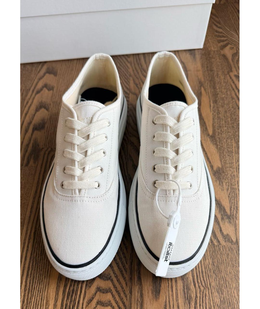 JACQUEMUS Белые текстильные кеды, фото 2