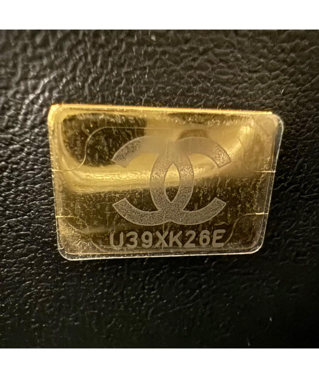 CHANEL Черная кожаная сумка через плечо, фото 8