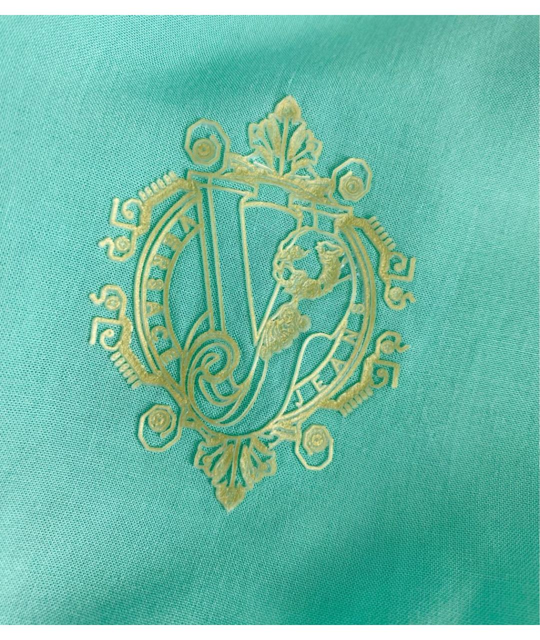 VERSACE JEANS COUTURE Бирюзовая вискозная майка, фото 4