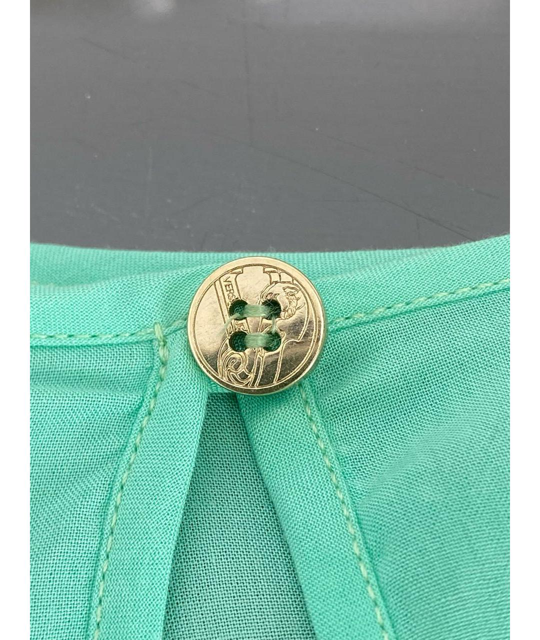 VERSACE JEANS COUTURE Бирюзовая вискозная майка, фото 6