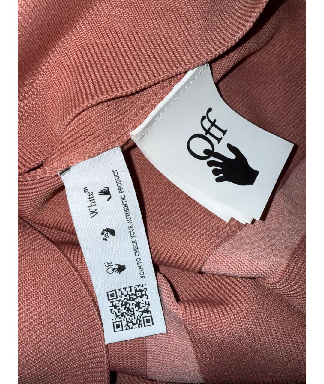 OFF-WHITE Коралловое полиэстеровое платье, фото 4