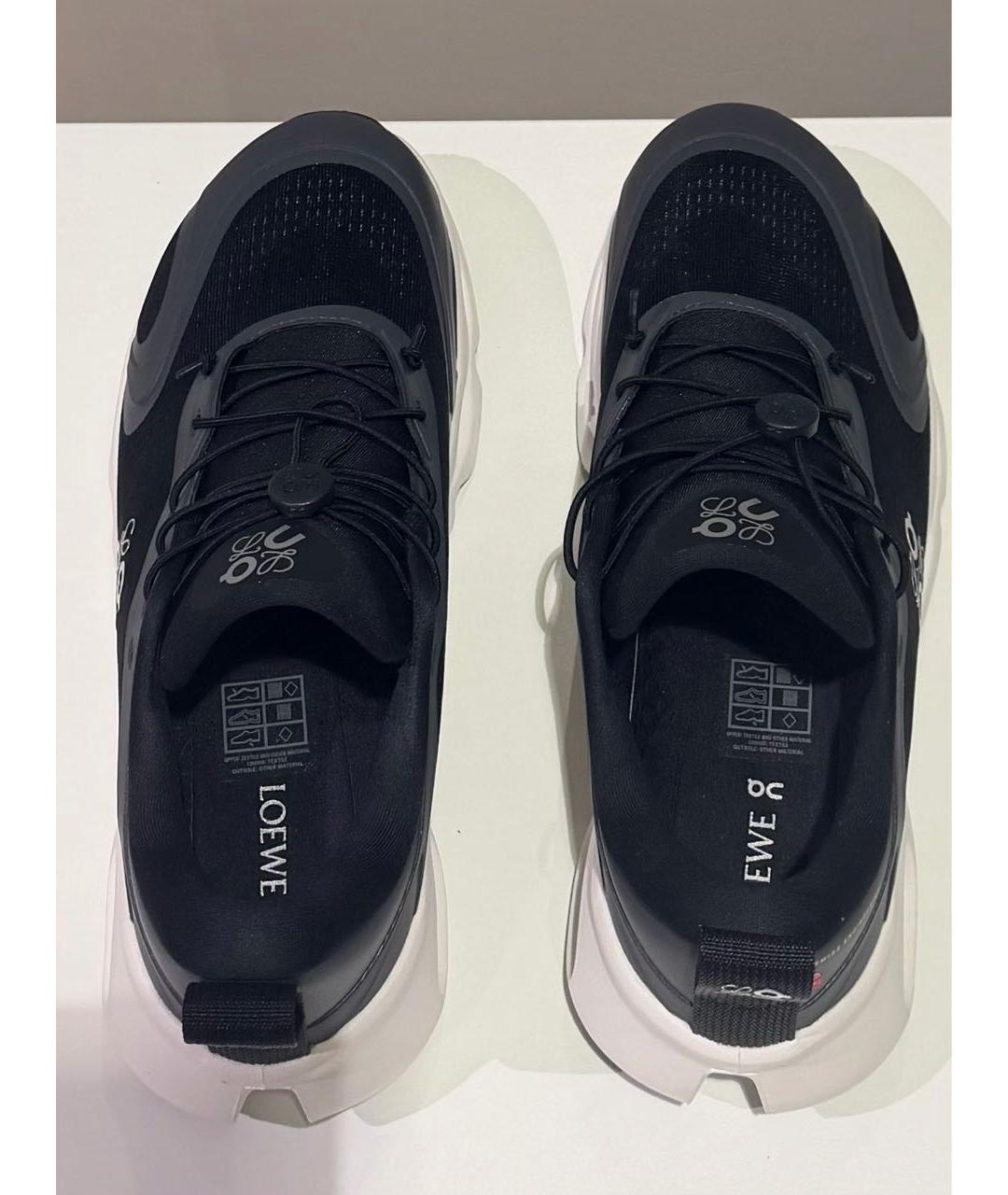 LOEWE Черные синтетические кроссовки, фото 3