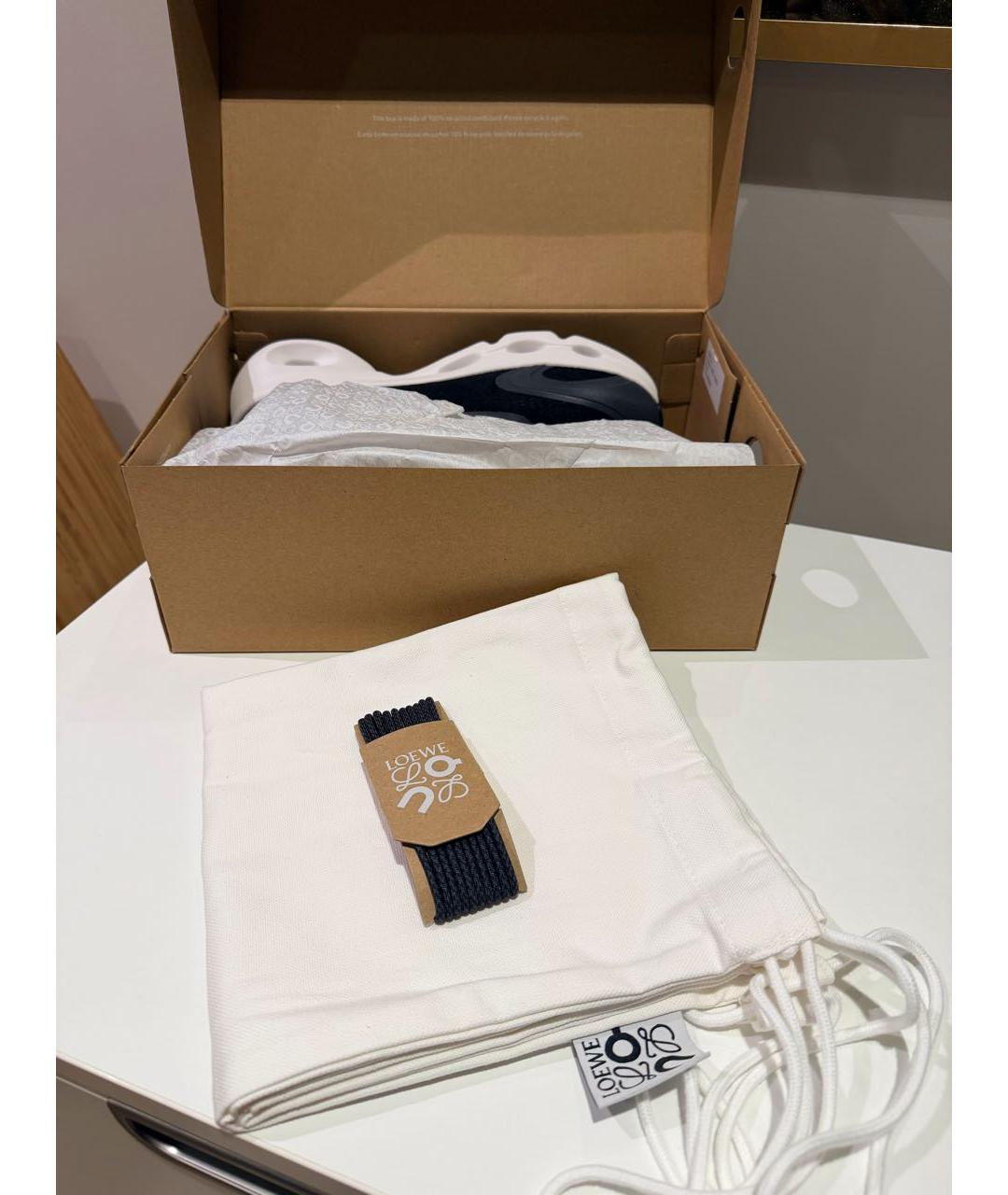 LOEWE Черные синтетические кроссовки, фото 7