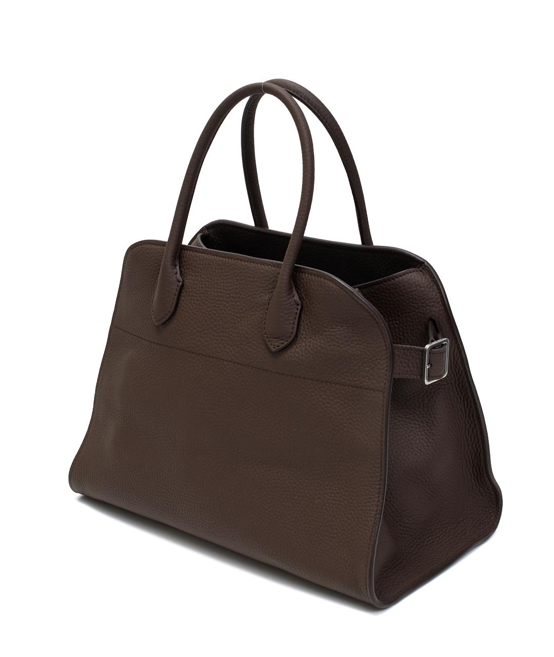 THE ROW Коричневая кожаная сумка тоут, фото 2