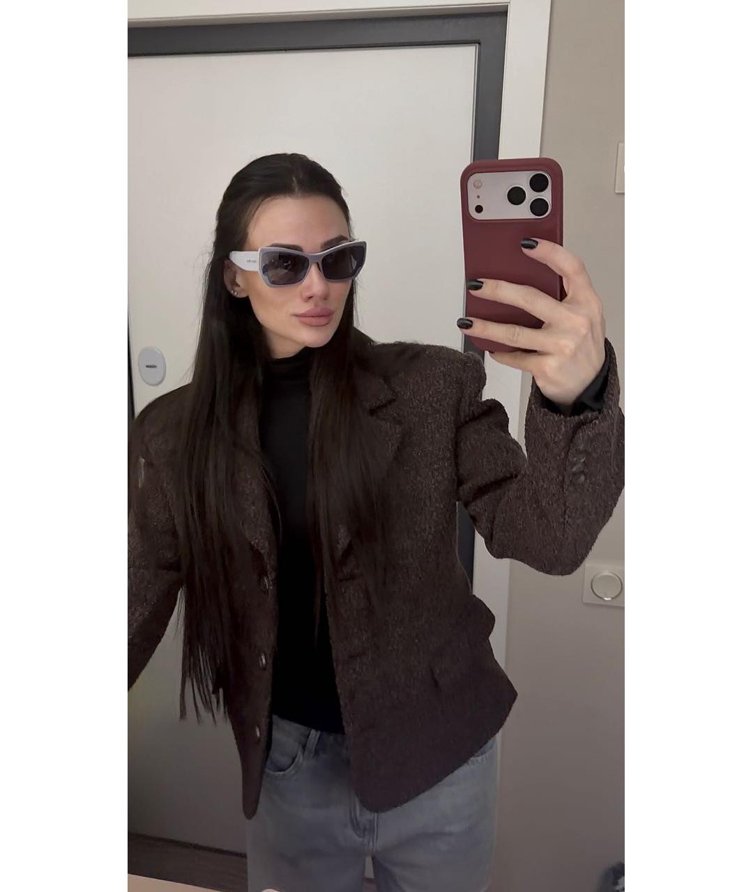 MIU MIU Синие пластиковые солнцезащитные очки, фото 7