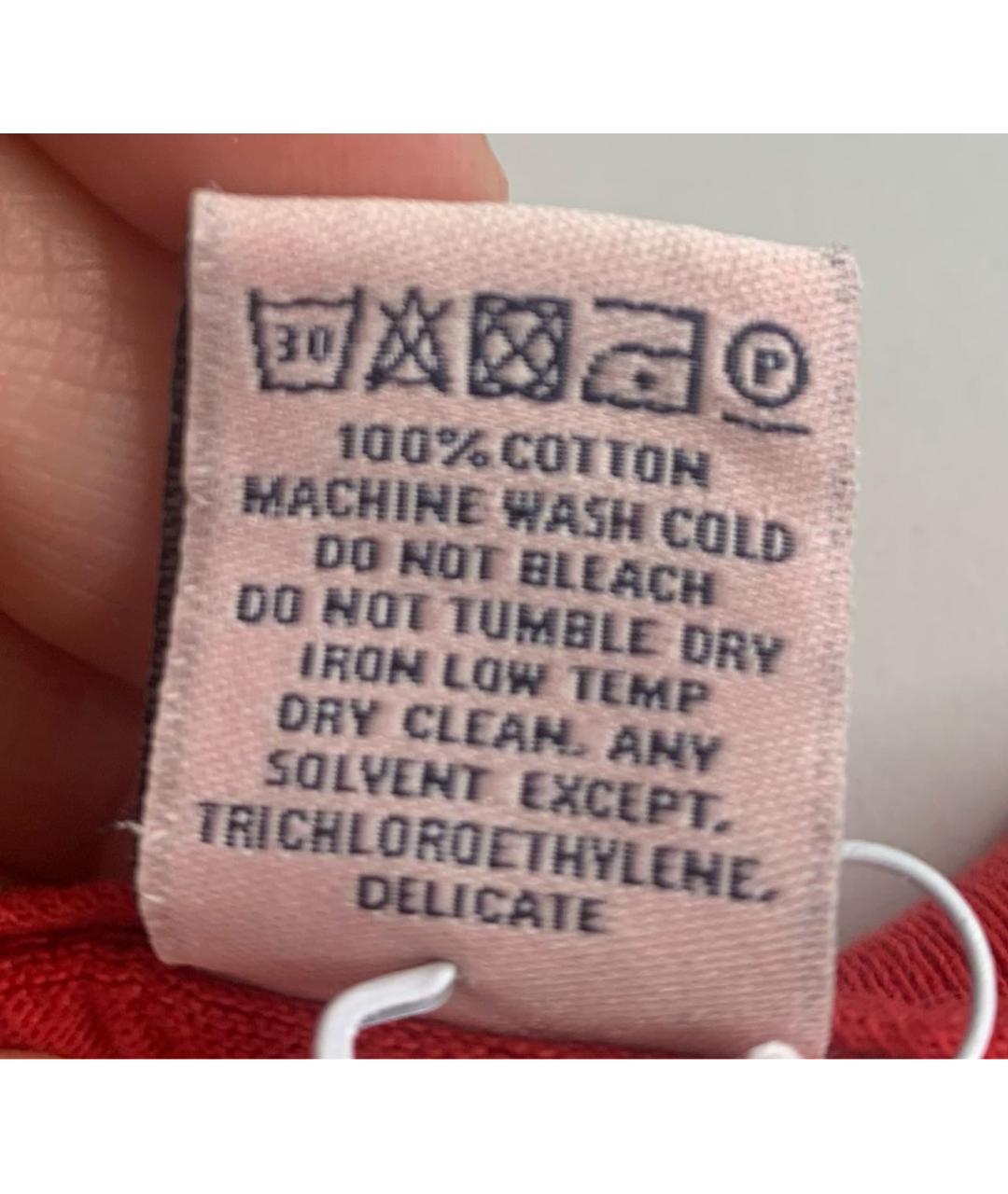 SPORTY AND RICH Красная хлопковая футболка, фото 7