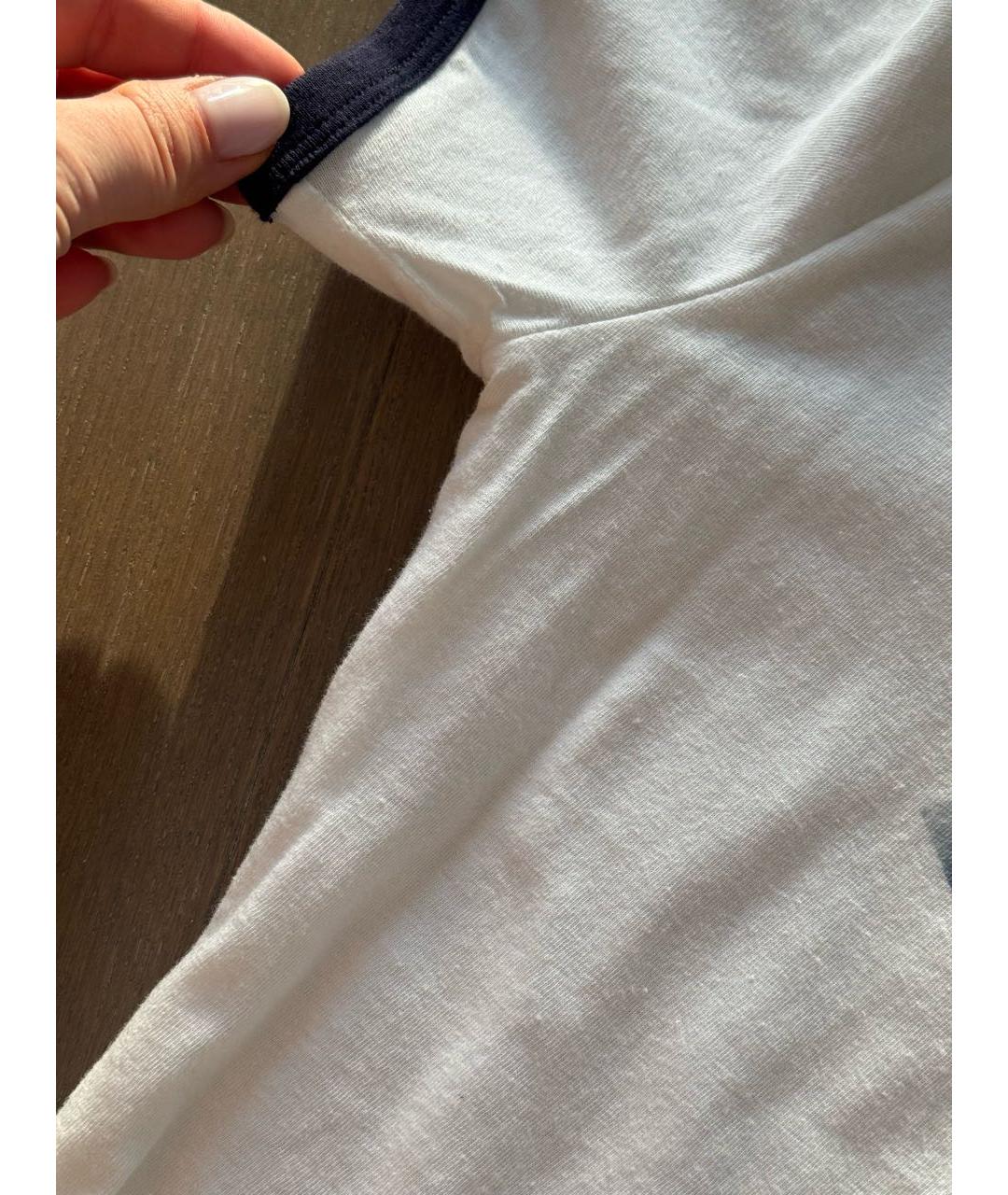 CHRISTIAN DIOR Белая хлопковая футболка, фото 3