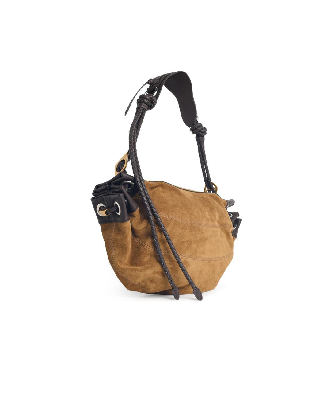 ISABEL MARANT Бежевая замшевая сумка с короткими ручками, фото 2